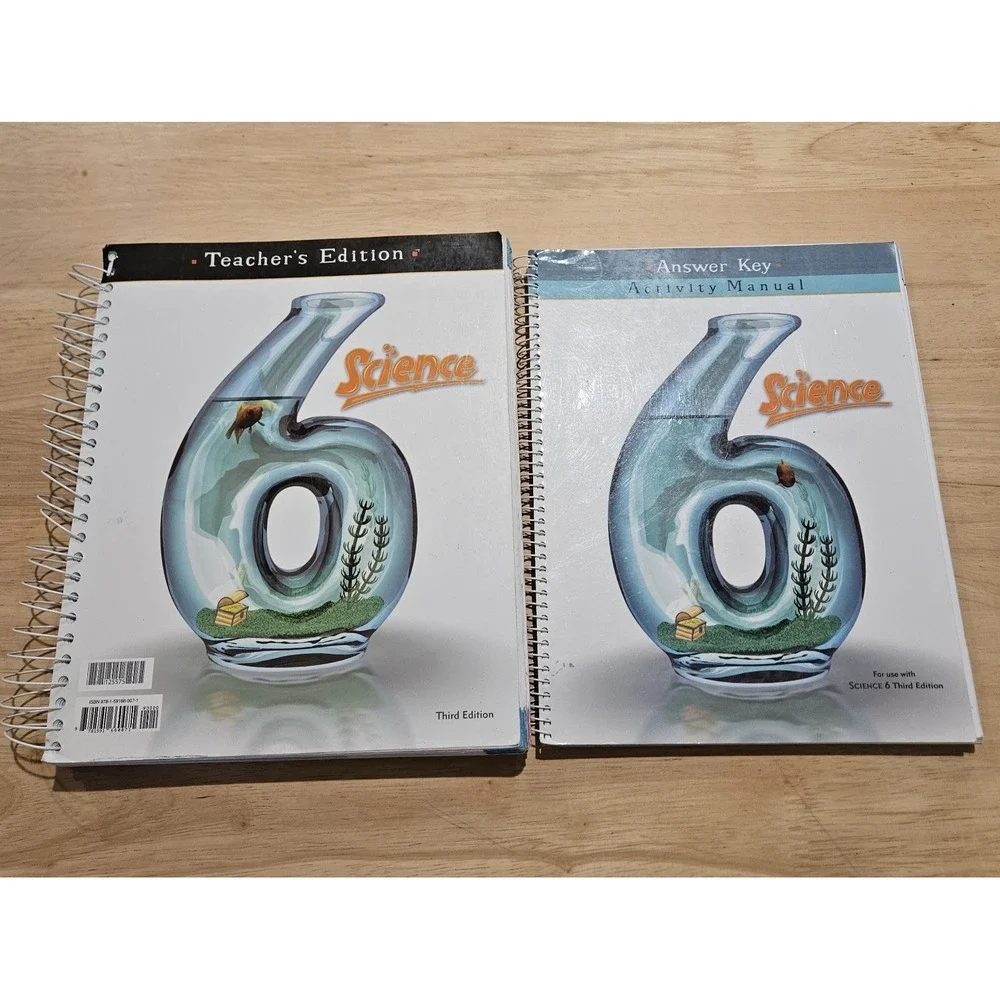 BJU Press Science 6 Teacher's Edition & Answer Key Activity Manual 3rd Ed